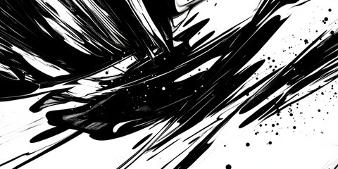 A bold black and white background with dynamic, sweeping lines that evoke a sense of energy and motion. Ideal for music visuals, event promotions, or action-themed designs.