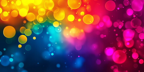 A lively abstract background featuring bright, energetic colors like neon yellow, electric blue, and vivid pink. The bold, vibrant design is ideal for music visuals, social media promotions, or