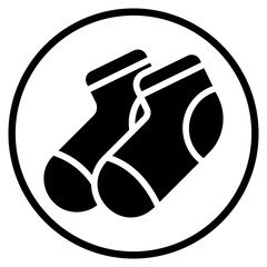sock glyph icon