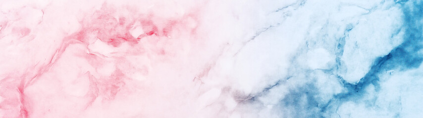 Fototapeta premium Soft pastel marble texture banner with pink and blue gradient for modern branding, elegant interior decor, and stylish website header design