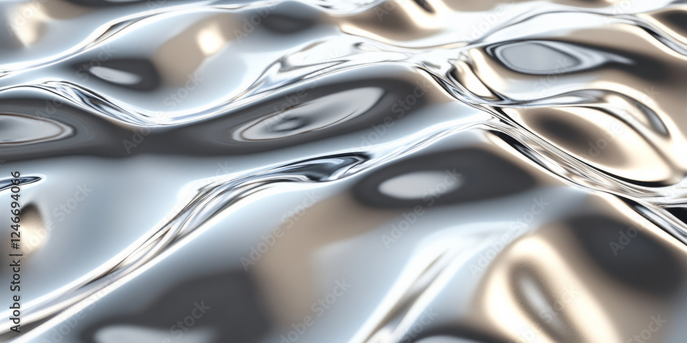 Wall mural a smooth, silver diamond pattern with shimmering light that dances across the surface. the sparkling