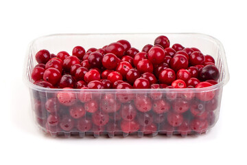 Cranberry, isolated on white background. High resolution image.