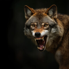 Obraz premium Leuchtende rote Frucht mit stacheliger Oberfläche