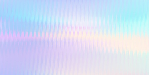 Vector Blurred holographic gradient background. Ribbed glass texture.