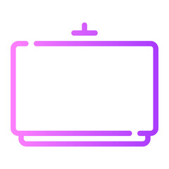 whiteboard gradient icon