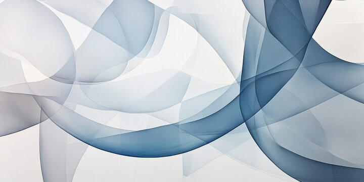 A smooth white background featuring overlapping, transparent shapes that create an abstract layered effect. This design evokes sophistication and depth, ideal for corporate branding, elegant event