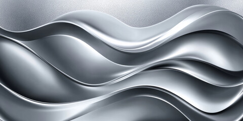 Elegant silver silk metal texture background with soft folds and luxurious feel.