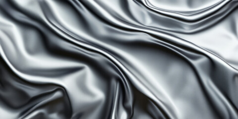 Obraz premium Luxurious platinum metal background with a smooth, sleek surface and cool silver tones. The flawless texture, reflecting ambient light, gives it a high-end and sophisticated appeal, ideal for luxury