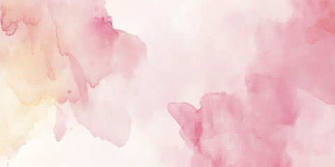 Fototapeta premium A soft pink background with dreamy, watercolor textures blending together in soft layers. The design exudes a serene atmosphere, perfect for wellness branding, beauty visuals, or calming websites.