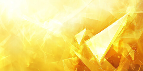 A sunshine yellow abstract background with bold triangular shapes interspersed with soft curves, creating a dynamic, modern feel.