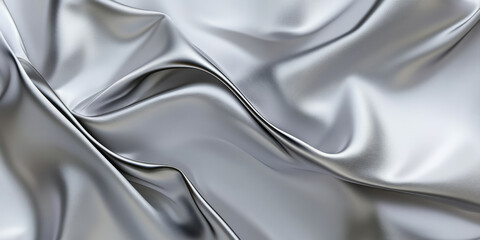 Smooth brushed platinum background with a clean, matte texture. The cool gray metal surface exudes sophistication and modernity, making it ideal for tech and luxury design, as well as premium digital
