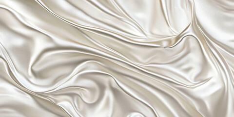 Obraz premium Lustrous silver surface with polished curves and light-catching details. The reflective nature of the texture creates an eye-catching, high-quality appearance suitable for fashion, jewelry, or luxury