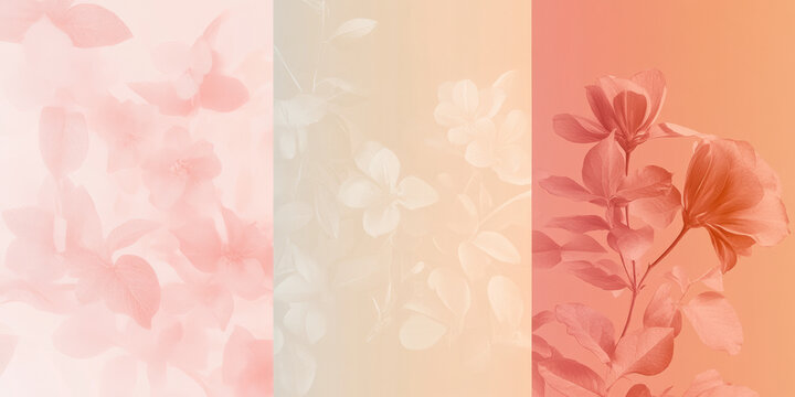 A gradient pink background transitioning from pale peach to soft rose, creating a warm and inviting effect. Ideal for feminine designs, floral-themed branding, or relaxing digital visuals.