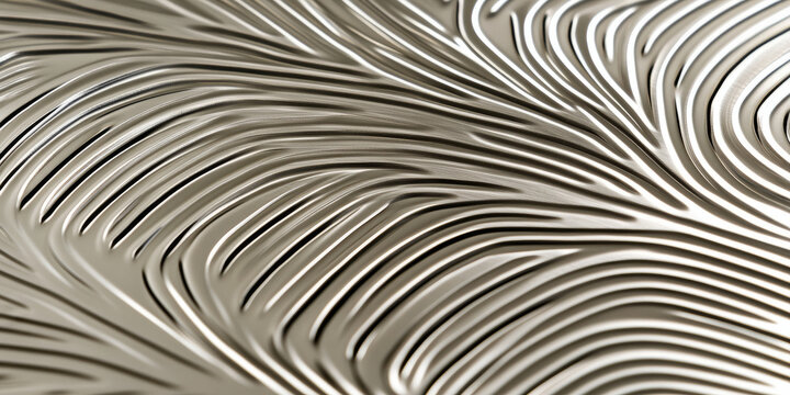 Polished nickel background with shiny, mirrored surface and subtle engraved lines. The cool, neutral metal gives off a sleek, modern vibe, making it ideal for cutting-edge designs, tech products, or