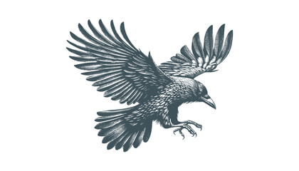 crow vector, raven vector