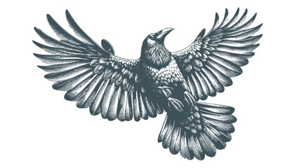 crow vector, raven vector
