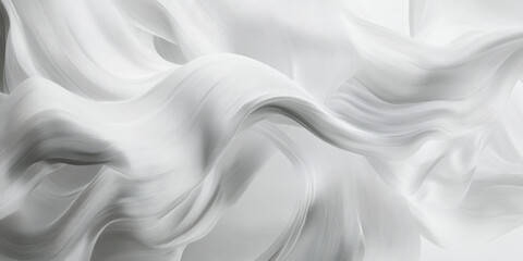 Obraz premium A simple white background with delicate brushstroke patterns resembling waves of energy or light. The soft, fluid texture is ideal for creative, artistic websites, high-end product packaging, or