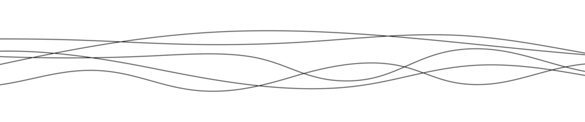 Thin curved wavy lines