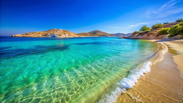 Donoussa Island Greece: Pristine Summer Beach, Crystal Clear Aegean Sea