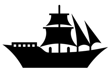 ship silhouette vector