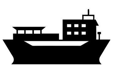 Obraz premium silhouette of a ship