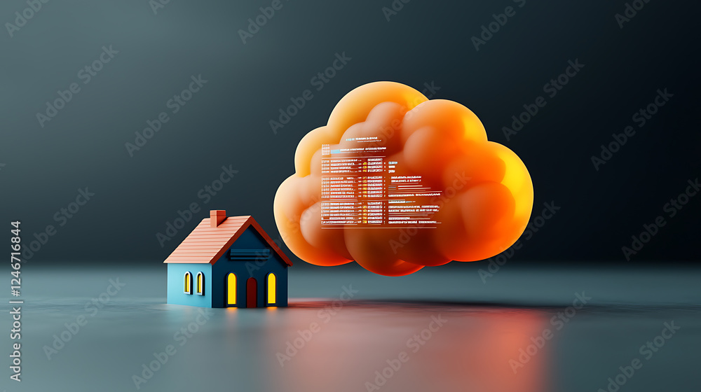 Aufkleber future of smart homes integration of cloud computing and iot technologies for enhanced living experi