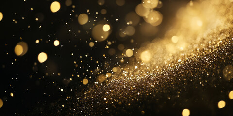 A luxurious champagne gold glitter texture, with rich, sparkling flecks that add elegance and sophistication. The warm metallic tone is perfect for premium product packaging, high-end event promotions