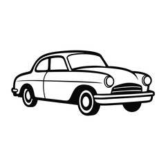 Fototapeta premium vector illustration of a vintage car
