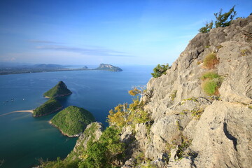The stunning Khao Lom Muak viewpoint, renowned for its breathtaking views of Ao Manao and the surrounding landscapes 
Prachuap Khiri Khan province,
THAILAND
