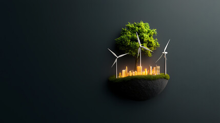 Sustainable energy development in urban landscapes eco-friendly city concepts renewable resources green innovations modern technology futuristic environment