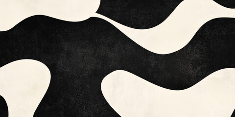 Obraz premium A textured black and white background with organic, fluid shapes and smooth transitions that give it an abstract, artistic vibe. Perfect for gallery artwork, contemporary branding, or digital