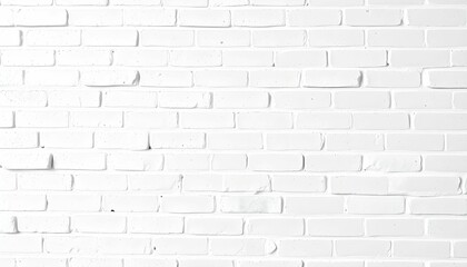 Fototapeta premium White brick wall, textured surface, horizontal lines, clean background, minimalist architecture, modern design, monochrome pattern, uniform brickwork, light and shadow play