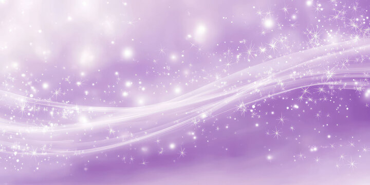 A fantasy-inspired lilac abstract background with swirling mist and glowing magical particles, evoking an enchanted and mystical ambiance.