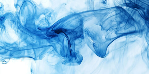 A fluid chambray blue abstract background with swirling ink textures, where different shades of blue blend together seamlessly, resembling flowing water.