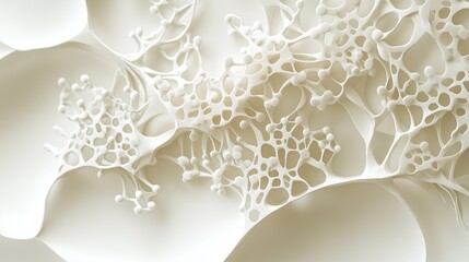 Intricate paper cut art showing layers of skin cells separating, immune antibodies as delicate paper chains, illustration