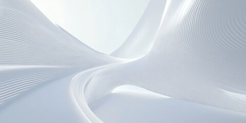 A bright white backdrop with soft, abstract streaks of light flowing horizontally across the surface. This dynamic design evokes a sense of movement and energy, perfect for tech branding, futuristic