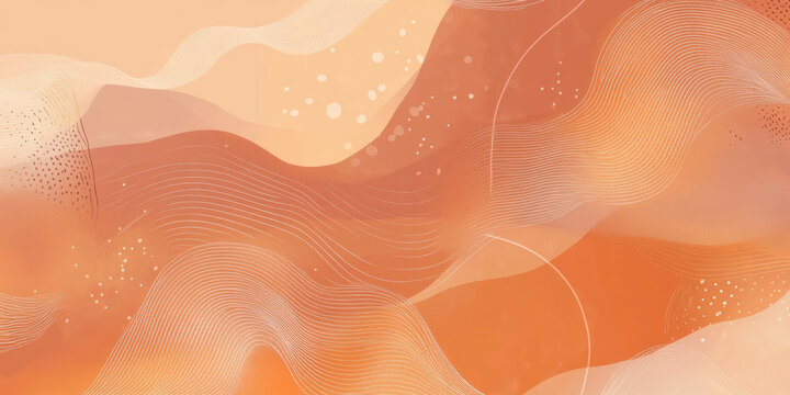 A sunset orange background with soft, flowing patterns of light and abstract shapes blending together. This warm and calming background is perfect for spa visuals, wellness branding, or serene web