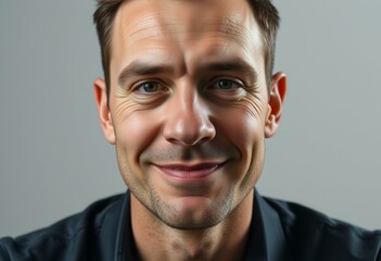 Obraz premium Portrait of a male with a prominent nose