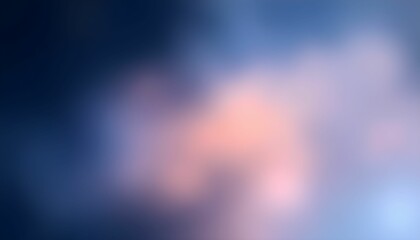 Obraz premium Sunset sky, gradient colors, blue to orange, minimalist horizon, atmospheric perspective, soft blur, tranquil mood, abstract landscape, smooth transition, peaceful evening