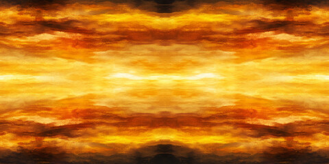 A seamless abstract background with vibrant yellow and burnt orange shades blending into each other, resembling the glow of a sunrise, offering warmth and optimism.