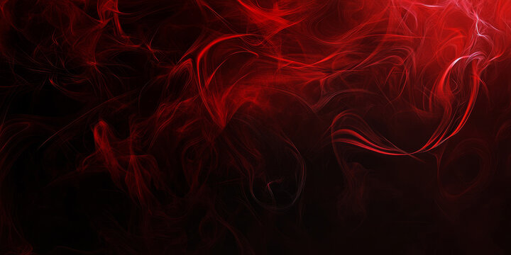 A deep red background with abstract smoke-like tendrils swirling in from the edges. The dark, moody design is ideal for mysterious branding, gothic themes, or digital art with a touch of drama.