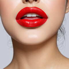 Obraz premium rote Lippen 1