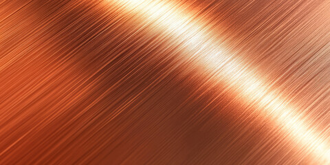 Obraz premium Rich, smooth copper surface with subtle texturing and gleaming orange hues. The warm, polished metal gives an antique charm, perfect for artistic works, vintage product designs, or luxurious design