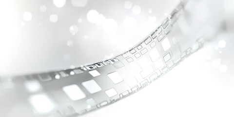 Fototapeta premium White background with a silver line with squares on it