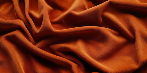 A textured burnt orange abstract background with a soft velvety surface, mimicking the luxurious feel of suede fabric.