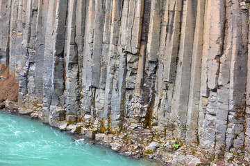 Studlagil basalt canyon in East Iceland