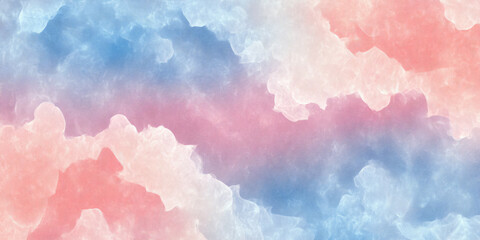 Fototapeta premium A seamless abstract background featuring soft pastel gradients in peach fuzz, chambray blue, and lilac, offering a smooth, tranquil, and harmonious visual.