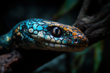 Obraz premium Close up of a snake