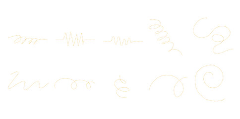 Obraz premium Abstract Dash Doodle Set