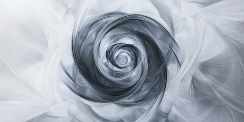 A cool grey background with soft gradients and concentric circles creating a hypnotic, flowing effect. The subtle design is ideal for calming digital visuals, artistic web backgrounds, or spa brand